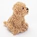 DEMDACO Labradoodle 5.5 Inch Children's Plush Beanbag Stuffed Animal Toy, Light Brown