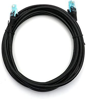 WONTERM RJ45 Cat5e Ethernet Patch Cord 10 FT （3 Meter）in Electronics Copper Computer Networking Cable (1 Pcs-Package) PVC Jacket Black