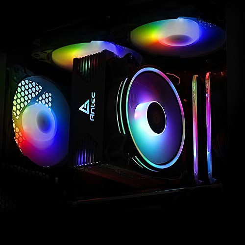 Sahara SR-02 PC RGB Case Fans 120mm PC Fan 12cm,High Airflow Quiet,Adjustable Colorful Fans,SR Series 3 Packs for Computer Cases