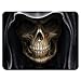 Gaming Mouse Pad - Non-Slip Rubber Base, Smooth Surface for Precise Mouse Control, Ideal for Laptop, Office Use - 9.5 x 7.9 Inch - Skull Face