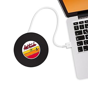 MUSTARD-Hot-Tracks-Cup-Warmers-I-USB-Powered-Cup-Warmer-I-Mug-Warmer-for-Desk-I-OnOff-Switch-I-Coffee-Cup-Warmer-for-Desk-USB-I-Cup-Heater-USB-I-Electric-I-Portable-Cup-Heater-I-Vinyl-Record-Black MUSTARD - Hot-Tracks Cup Warmers I USB Powered Cup Warmer I Mug Warmer for Desk I Coffee Cup Warmer for Desk USB I Cup…