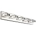 SOLFART Dimmable 5 Lights 31.5 Inches Modern Glass Stainless Steel Vanity Light Over Mirror Bathroom Lighting Fixtures LED Vanity Light