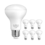SHINE HAI BR20 LED Light Bulbs, 6W (50W Replacement), Non-dimmable 3000K Soft White, Indoor Flood Light Bulbs E26 Medium Base, 6-Pack