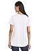 Splendid Women's Short Sleeve V-Neck,White,Medium