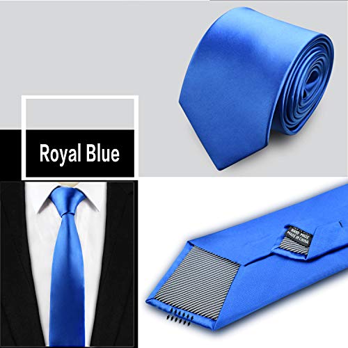 Jeatonge Lot 6pcs Mens Ties and 3pcs Tie Clips, Men's Classic Tie Necktie Woven Jacquard Neck Ties (Multicolored -23) - Thumbnail 3