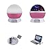 Alenbrathy Night Light Lamp, Star Projector Romantic, LED Night Light 360 Degree Rotation, 4 LED Bulbs 9 Light Color Changing with USB Cable, Best Gift for Men Women Teens Kids Children, Pink