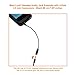 3.5mm Plug to 3.5mm Socket Extension Lead for AUX Inputs (Pack of 2) - 20cm Male to Female Audio Jack Stereo Cable - Connects Credit Card Reader, Smart TV, Speaker, Car Radio, MP3 Player, Smartphones
