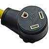 Conntek-RV-Generator-Adapter-with-20-Amp-3-Prong-Locking-Male-Plug-To-RV-30-Amp-Female-Connector