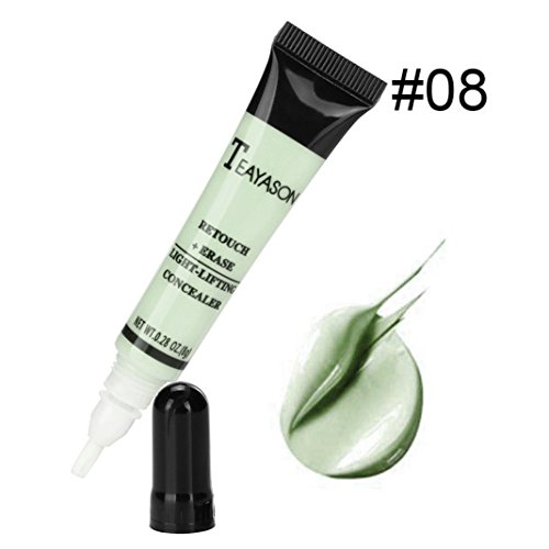 Concealer Cover Cream DEESEE(TM) Cheek Blush Powder Matte Face Makeup Waterproof Palette Contour Kit Face Eye Concealer Liquid Foundation Base Cream (Green)