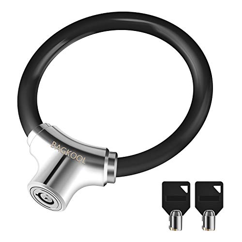 image for BAGKOOL Bike Lock,12mm Heavy Duty Portable Bicycle Disc Lock, Cycling 