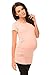 Purpless Maternity Plain Cotton Top Pregnancy T-Shirt Tee for Pregnant Women 5010