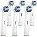 Amazon Brand - Solimo Total Power Replacement Brush Heads, 6 Count (Pack of 1) (Fits Most Oral-B Electric Toothbrushes), Blue