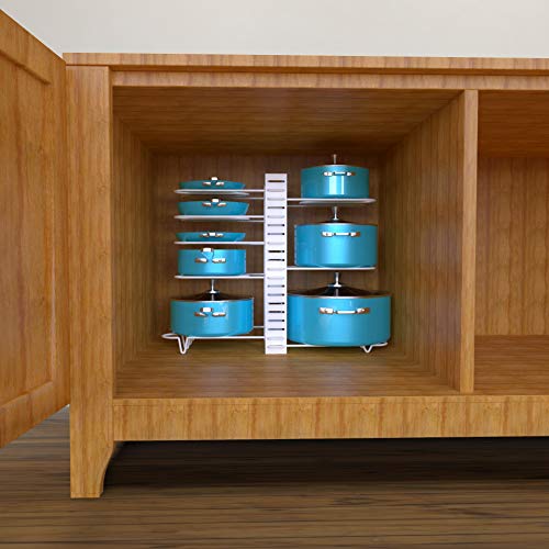 Vdomus Pot Rack Organizer with 3 DIY Methods, Pot Lid Organizer for
