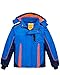 wantdo Boys' Waterproof Winter Ski Jacket Fleece-Lined Puffer Coat Insulated Snow Jacket Hooded