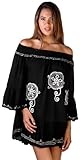 Back From Bali Womens Tunic Dress Long Sleeves Bohemian