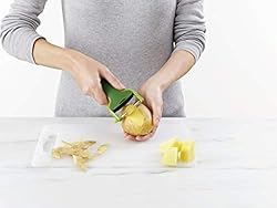 Joseph Joseph SafeStore Peeler, One Size, Green