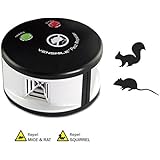 Vensmile Ultrasonic Rodents and Squirrels Repeller Pressure Wave Pest Deterrent Control Chaser Mouse Mice Rats and Insects Indoor Use