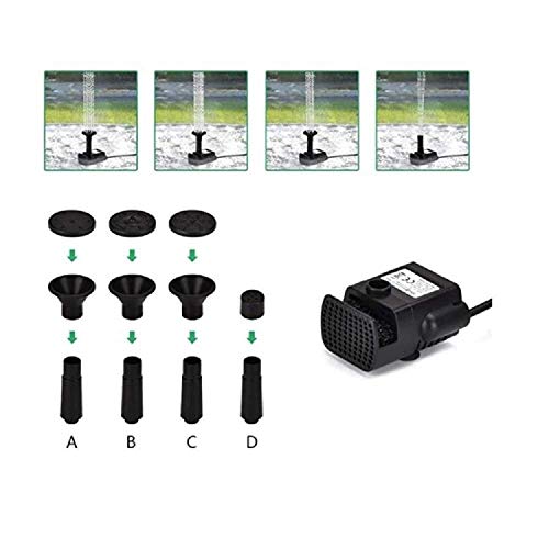 bestc 1.8W Solar Fountain Water Pump for Bird Bath Solar Powered Fountains Outdoor Garden Pond Pump for Fish Tank Small Pond Pool Garden and Lawn