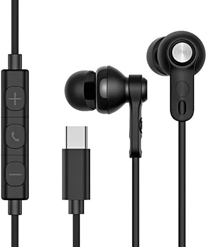 Aonly USB C Earbuds in-Ear, USB C Headphones Cancelling Earphones with Mic Compatible with Google Pixel 3/2/XL, Huawei, HTC, Essential Phone