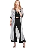 MissShorthair Womens Chiffon Kimono Cardigans Long Blouse Sheer Cover Ups