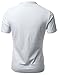 Doublju Mens Henley T-shirts with Short Sleeve WHITE (US-L)