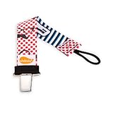 Ulubulu Universal Pacifier Clip, Retro Mustache