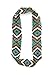 New Custom Colored Native American Pattern Elastic Stretch Seed Bead Headbands / Hair Accessories (F: Turquoise & Brown)