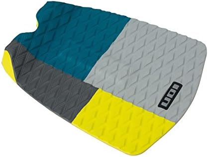 ION surfboard footpad deck grip traction pad 1-pcs petrol / grey / yellow
