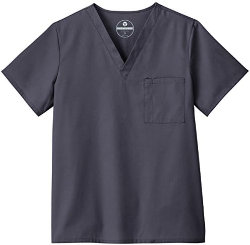 Trust Your Journey F3 Fundamentals by White Swan Unisex V-Neck Solid Scrub Top XXXXXX-Large Charcoal