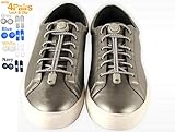 No Tie Lace Lock for Shoes with Elastic Shoelaces for Adults, Kids, Elderly, Toddler (2 Pairs)