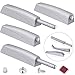 Magnetic Push Latches for Cabinet Jiayi 4 Pack Recessed Cabinet Push Open Latch Push Touch Latch for Drawer Heavy Duty Push Release Latch Push to Open Latch for Kitchen Closet Door Closing