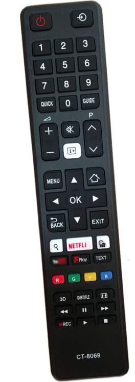 for toshiba ct-8069 remote Replacement for toshiba remote control LCD LED Smart TV - No Setup Needed