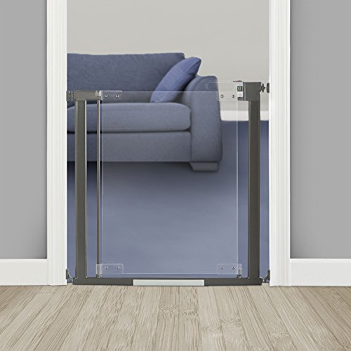 QDOS Crystal Baby Safety GATE - Meets Tougher European Standards - Modern Design and Unparalleled Safety - Beauty & Safety Together - AccuInstall Indicators for Simple Installation | Pressure Mount - Thumbnail 4