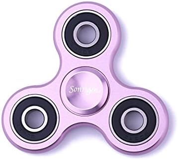 Aluminum Alloy Anti-Anxiety 360 Fidget Tri-Spinner With 1-3 Mins Spin,Sonrigen Focus Toy for ADD, ADHD,And Autism Sensory Stress Relief -Rose Gold