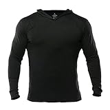 Muscle Alive Bodybuilding Long-Sleeve Hoodie Casual Sweatshirts Stretchy Cotton