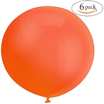 Amazon.com: 36" Giant Latex Citrus Orange Balloons, 6ct: Kitchen & Dining