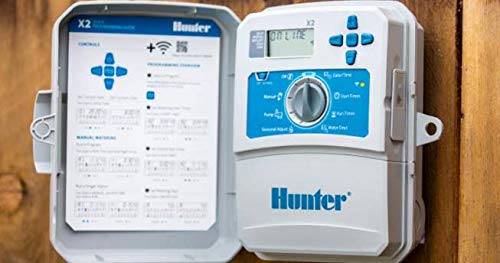 Hunter HUNTER X2 401-4 Stations Programmer, Compatible WiFi Wand Module, Self-Protected, Hydrawise Platform, ROAM X Remote Controls