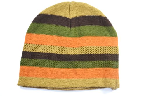 Kid Knit Beanie Hat-khaki Brown 