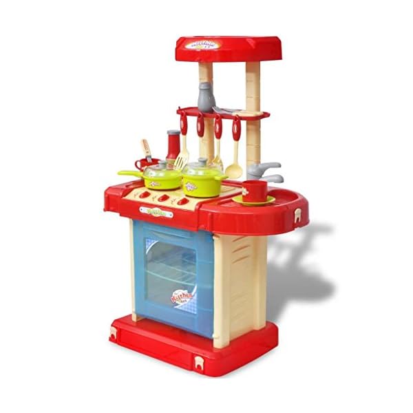 vidaXL Kinderspielküche mit Licht Sound Kinderküche Spielküche Spielzeug