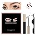 Magnetic Eyeliner and Magnetic Eyelashes, Waterproof Magnetic Liquid Eyeliner, Light weight & Easy to Wear, Best 3D Reusable Eyelashes with Tweezers