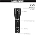 LUX-PRO: 250 Lumens Extreme TAC 500 Flashlight-Black