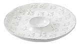 Mud Pie Fleur De Lis Chip N Dip, White
