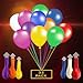 LED Balloons Light Up Balloons For Party, Birthday, Wedding, Neon Colors Lights Lasts 12-48 Hours + 150 Feet Ribbon