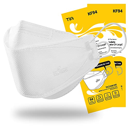 BOTN 10Pcs XLarge KF94 Protective and Safety Face Mask for Adult, 4