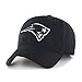 OTS NFL New England Patriots Men's All-Star Adjustable Hat, Black And White, One Size