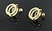 Think Positive Women's Stainless Steel Fashion Jewelry Sets Chain Pendant Earrings with Rhinestone Gold Plating