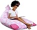 Mylola KIDS Stuffed Animal Bean Bag Storage Chair | Extra Large Premium Cotton Canvas Cover | Toy Organizer That Makes Comfy Lounger Seat | (200L/Pink)