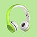 LilGadgets Connect+ Style On-Ear Kids Headphones w/Microphone - SharePort Technology, SoftTouch Padding, Detachable Cable, Noise Reduction, Durable & Adjustable, Green Kids Headphone with Microphone