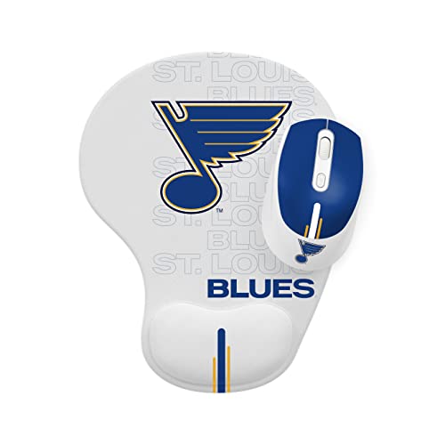 SOAR NHL Wireless Mouse and Mouse Pad, St. Louis Blues