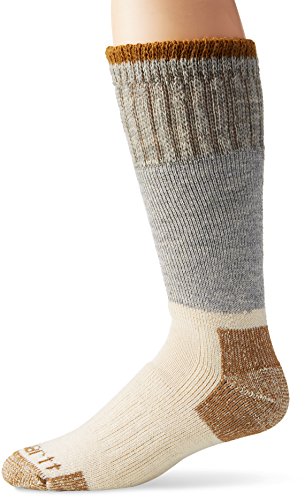 Carhartt Men's Extremes Wool Arctic Boot Socks, Grey, Shoe Size: 6-12